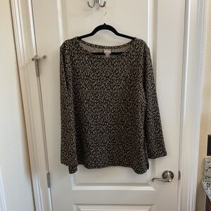Chico's Elegant Black and Cream Blouse